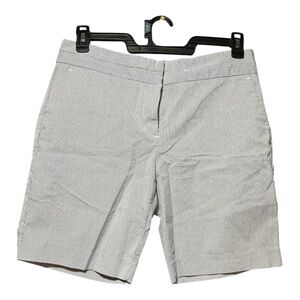 Attention Women's Subtle Gray Striped Bermudas